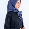 Raven Hijab – Blue Grey – Kerudung Segi Empat Bahan Adem Dengan Pita