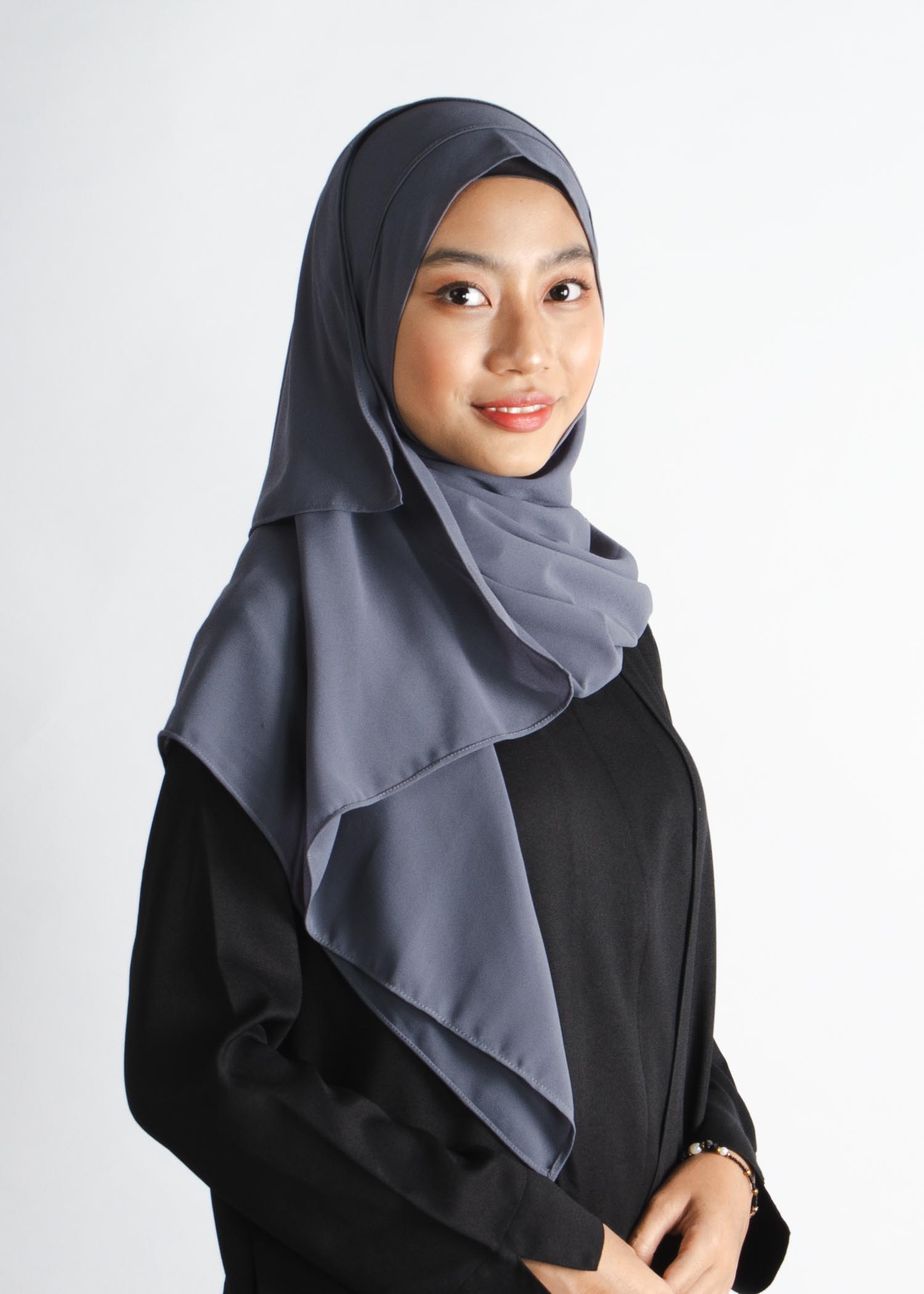 Zenara Hijab - Blue Gray